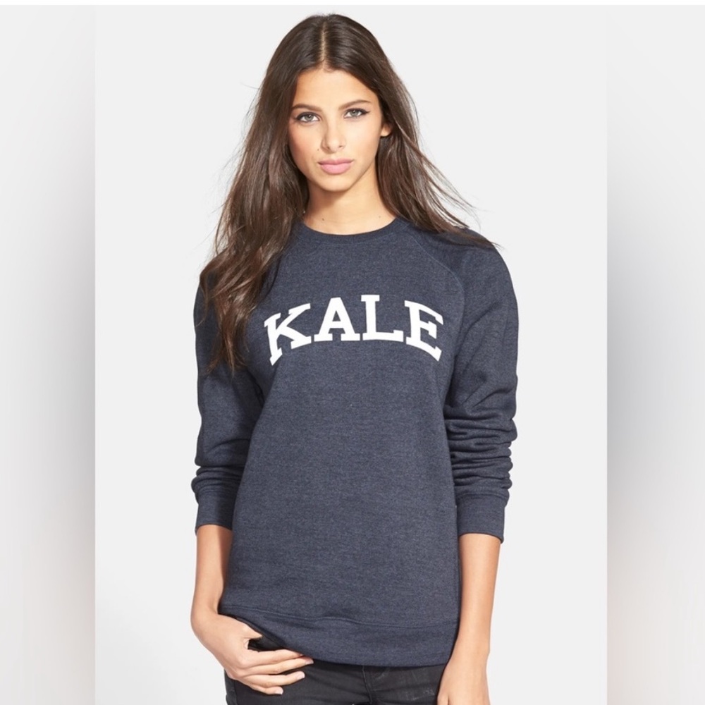 Sub_Urban Riot Blue Crew Neck Kale Sweater